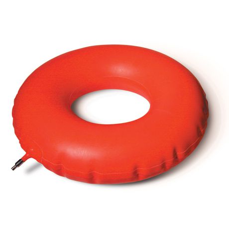 Image COUSSIN DE SIÈGE GONFLABLE CAOUTCHOUC ROUGE 16''